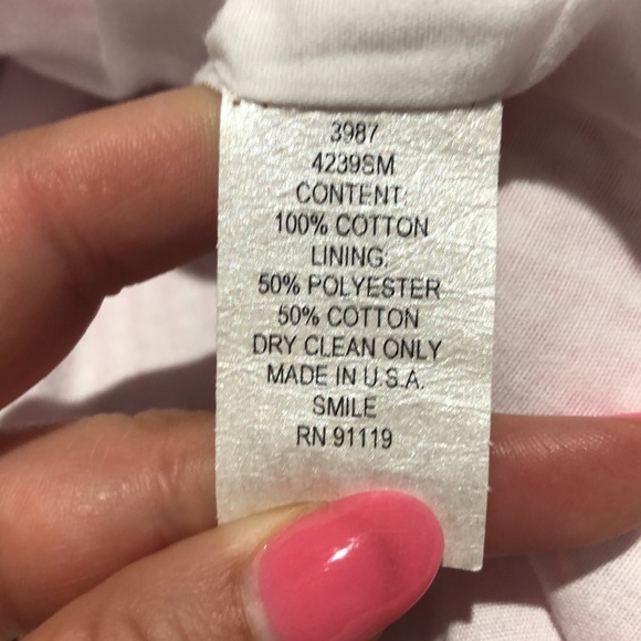 Sam TY pink stripe searsucker blazer size 6 - Picture 11 of 11